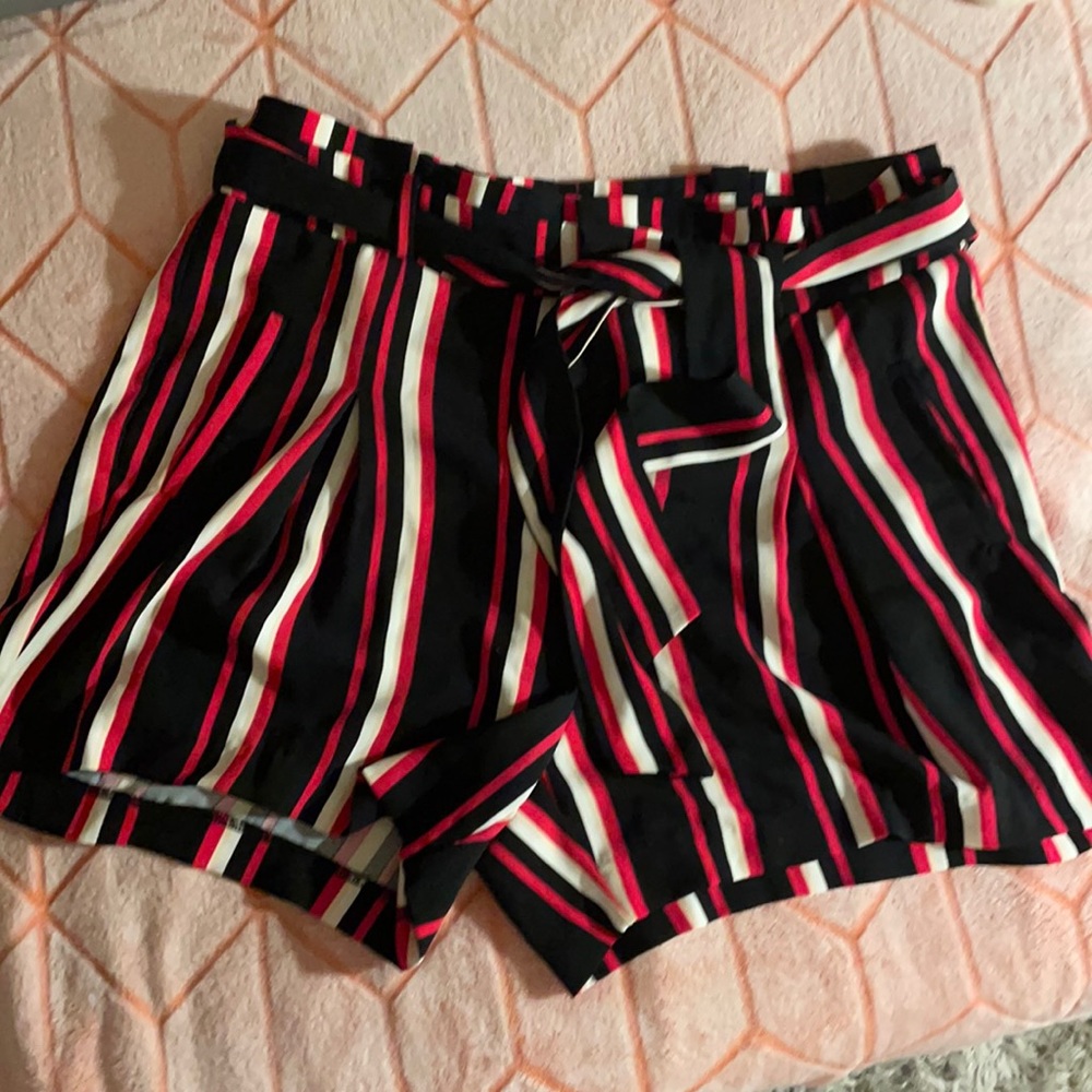 Torrid striped shorts.